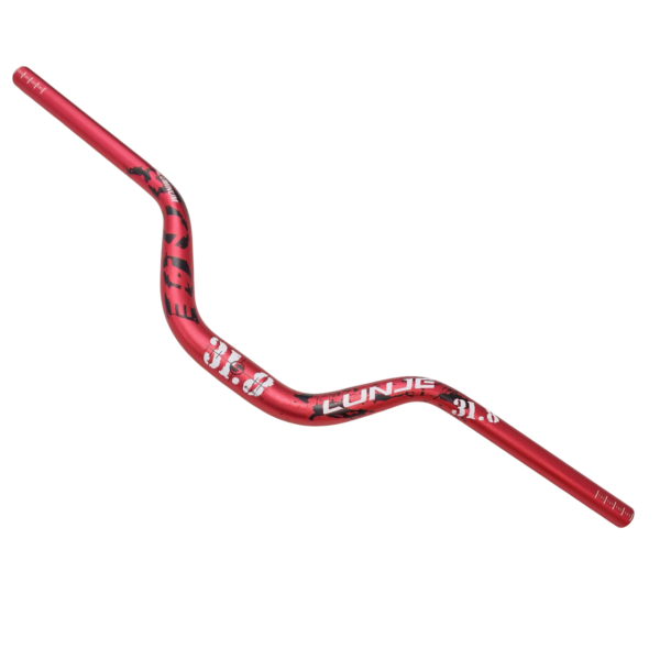 Kierownica 720 mm ze wzniosem 90 mm w kolorze czerwonym