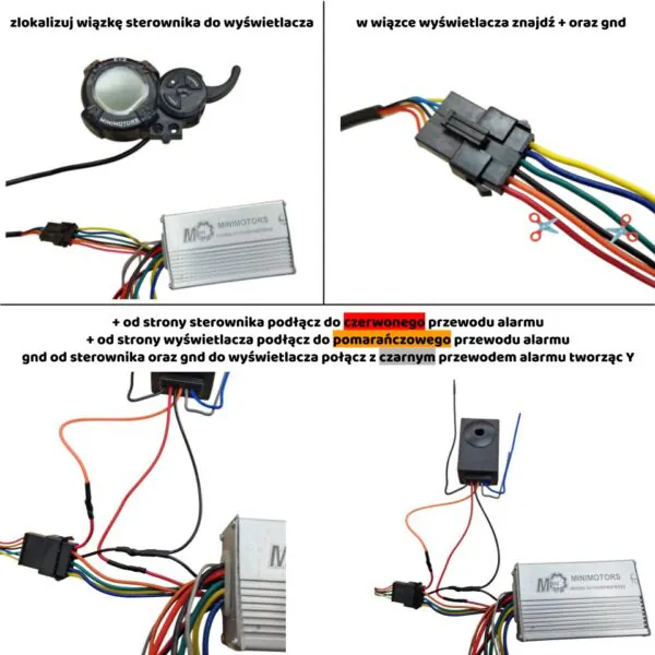 Alarm antykradzieżowy 36v - 60v uniwersalny do hulajnogi elektrycznej | e-bike 5 387b0b5a6d98057bcc0e5ed0b3a8e34e