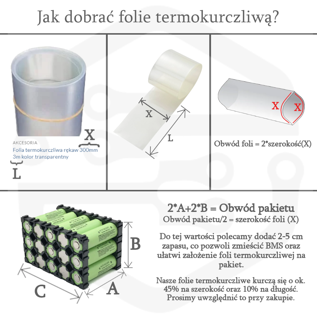 Folia termokurczliwa rękaw 260mm 10m kolor niebieski 4 Folia termokurczliwa rękaw 260mm 10m kolor niebieski - obrazek 2