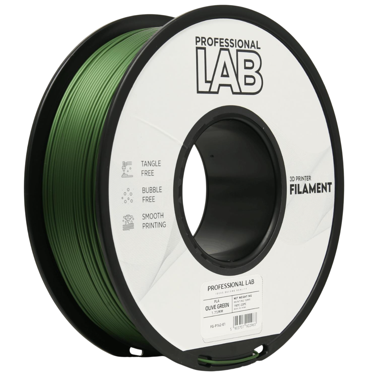 Filament Prof. Lab PLA 1.75mm 1kg Oliwkowy Zielony | Olive Green 3 bf421a18ce03dc51447158f5007e66cb